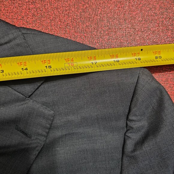 Ermenegildo Zegna Gray Wool Blazer Jacket US 46R Dual Vent Quiet Luxury Italian - Picture 12 of 12